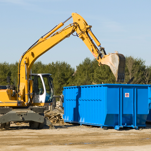 are there any restrictions on where a residential dumpster can be placed in Lawtell